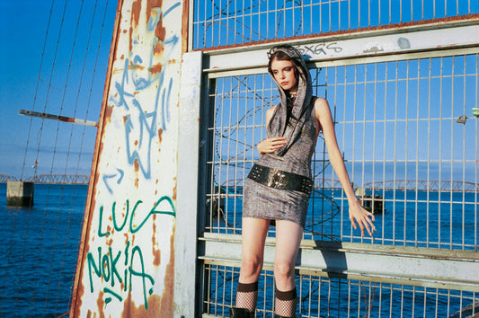 Hooded minidress