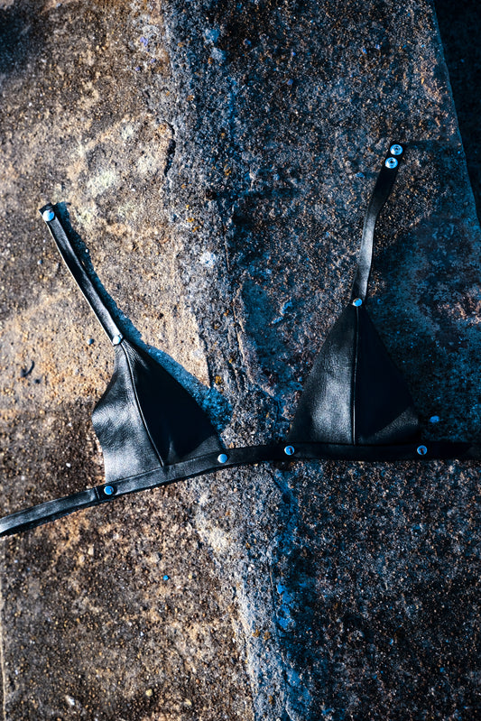 Leather bikini